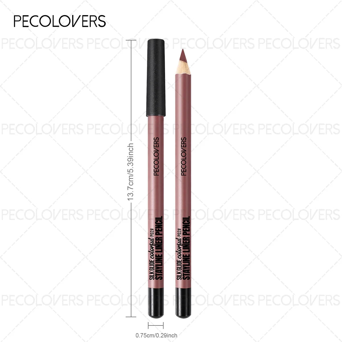 1PC Waterproof Matte Nude Lip Liner - High Pigmentation Long-Lasting , Wax-Based Natural Nude，Suitable for All Light Beige Types