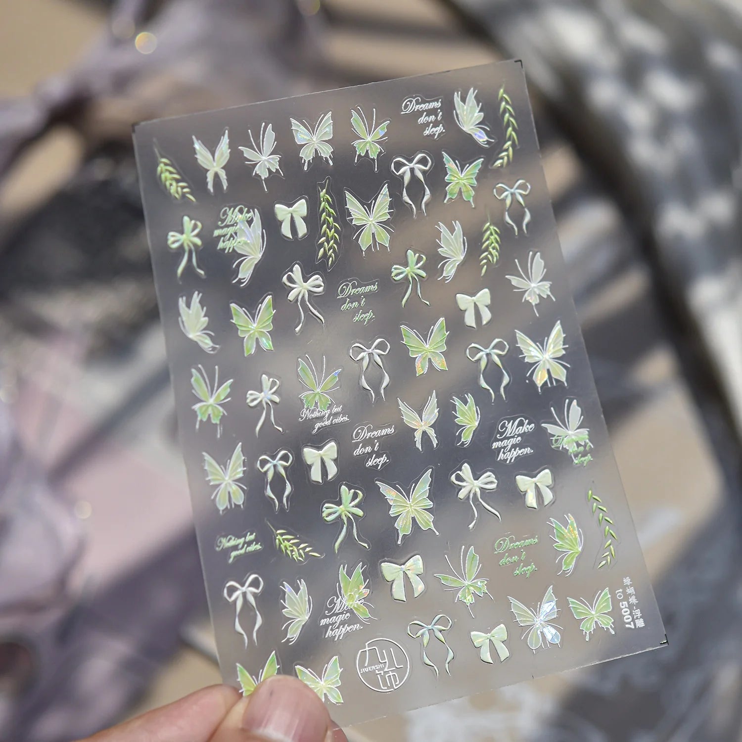 1pcs 5D Colorful Fish Starfish Coral Seaweed Shell Bubbles Ocean Nail Art Stickers Clear Jelly Tropical Fish Embossed Nail Decal