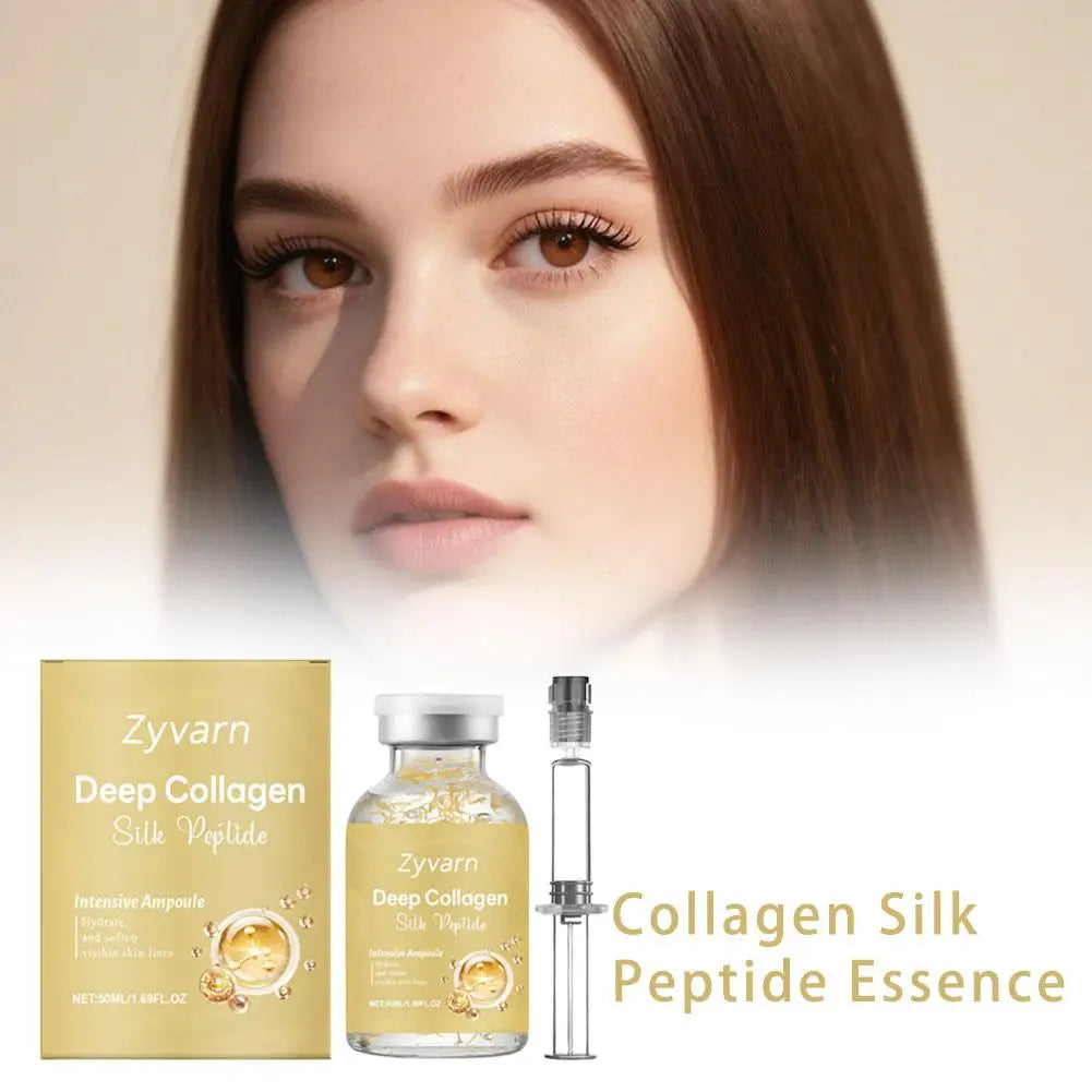 Collagen Peptide Serum Ampoule Fresh Lock Technology Skin Firmness Hydration Plant Extract Skin Barrier Care Daily Glow Boost