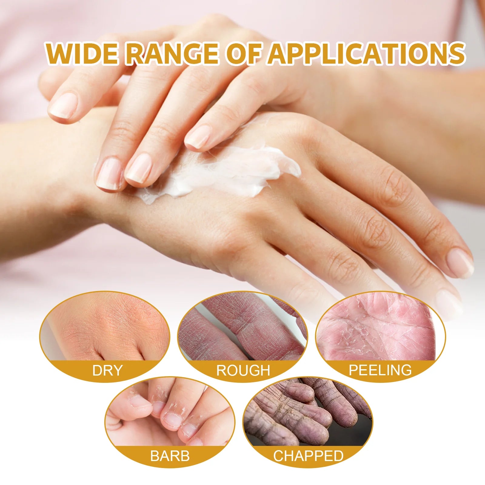 EELHOE Rice Extract Moisturizing Hand Cream for Dry Rough Hands  Brightening Skin Nourishing Itch Relief Gentle Care Hydration