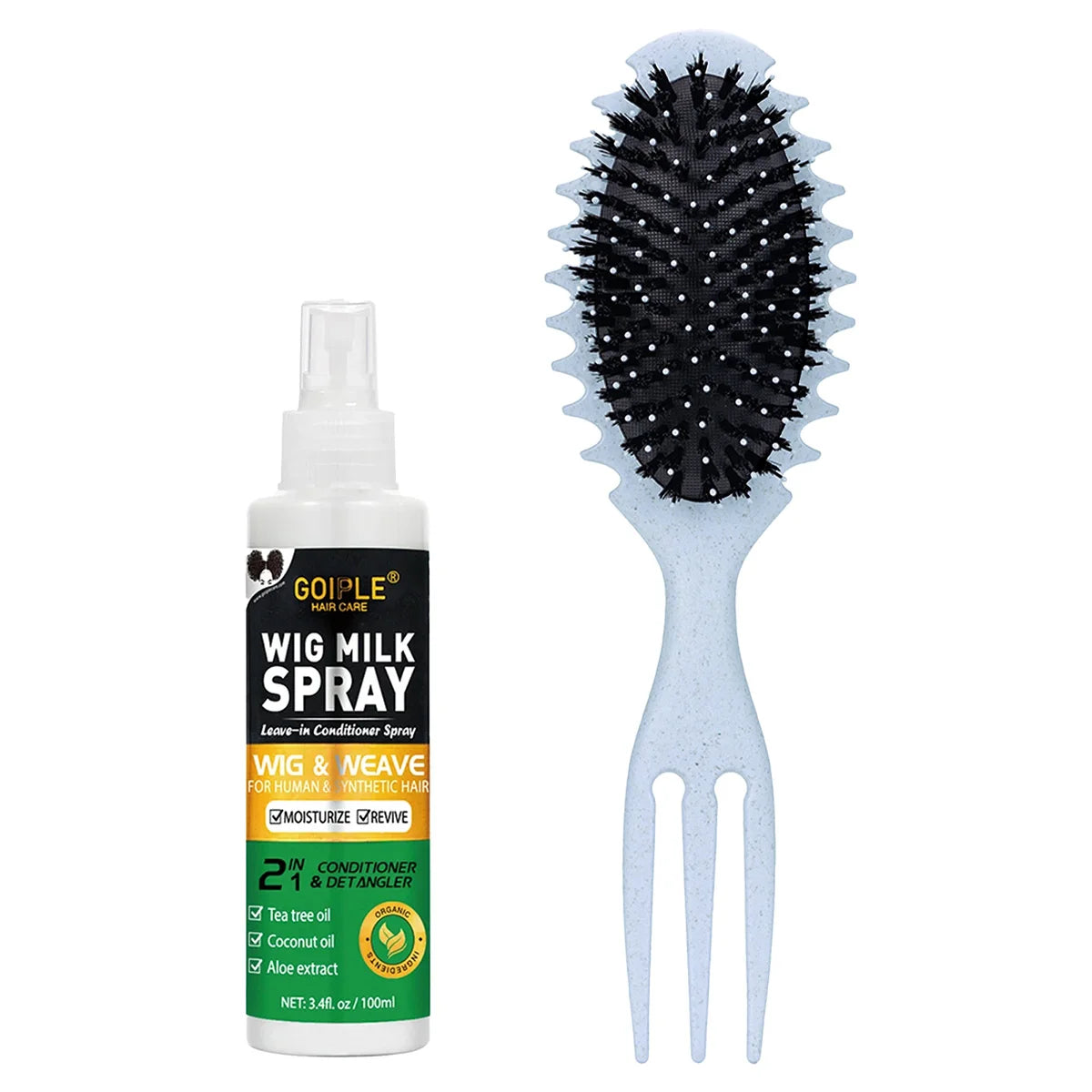 100ml Wig Milk Spray Moisturizing Care Spray for Wig Synthetic Hair Prevent Frizz Leave-in Conditioner for Wigs Smooth and Shine