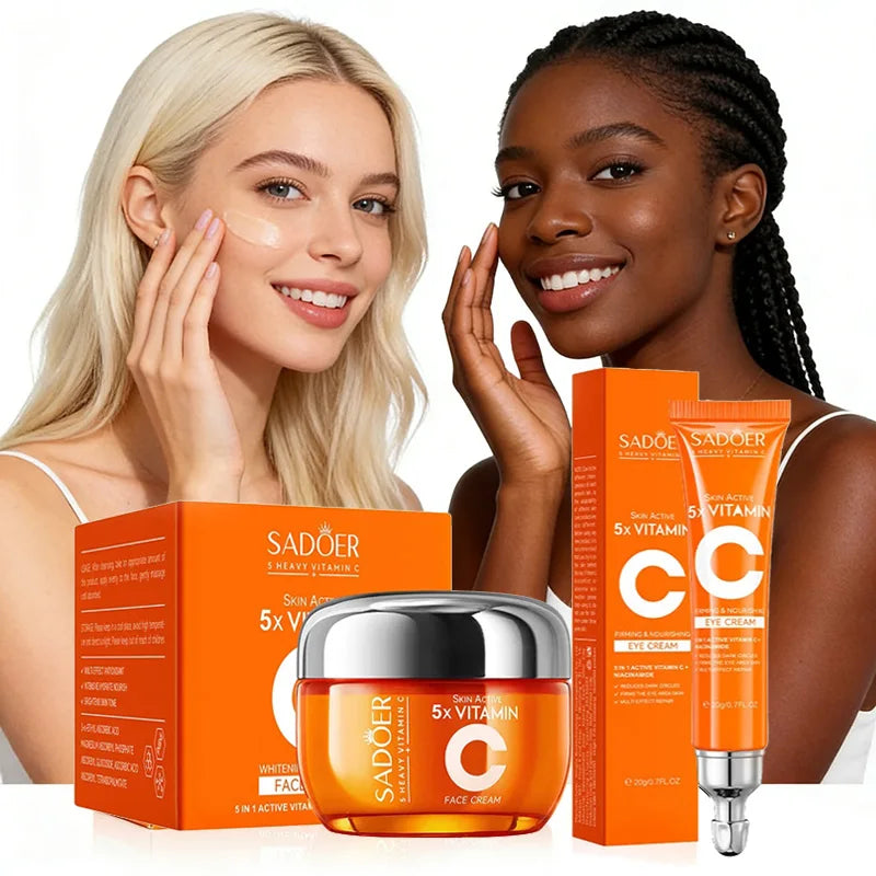 SADOER Vitamin C Face Cream Facial skincare Firming Moisturizing Brightening Hydrating Facial Creams Beauty Face Skin Care