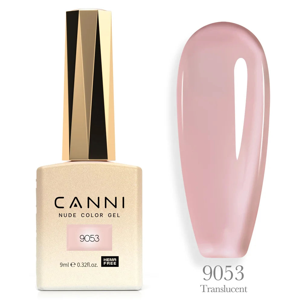 Canni TPO FREE Nail Gel Polish 9ml Jelly Color Transparent Semi Permanent Natural Nude Collection French Nail Gel Lacquer