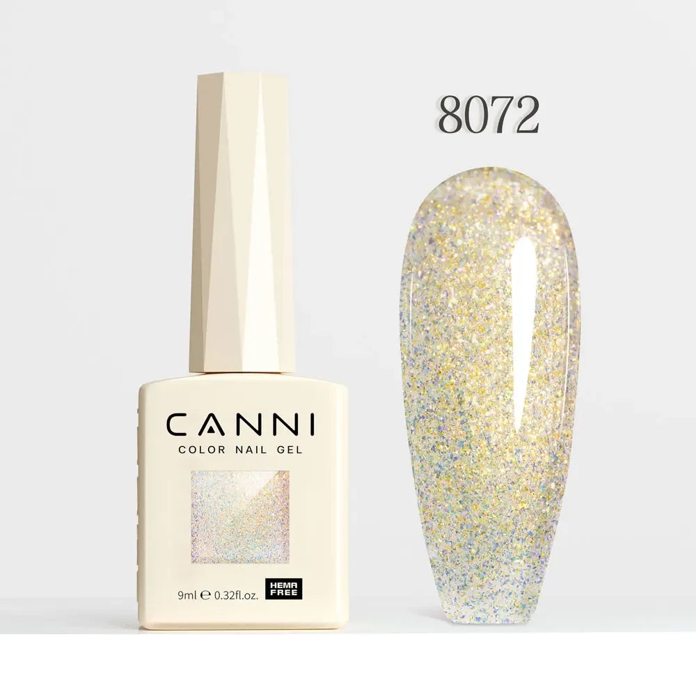 CANNI HEMA TPO FREE Gel Nail Polish Galaxy Cat Eye Gel Magnet Glitter Diamond Sparkle Gorgeous Color Soak Off UV LED Gel Lacquer