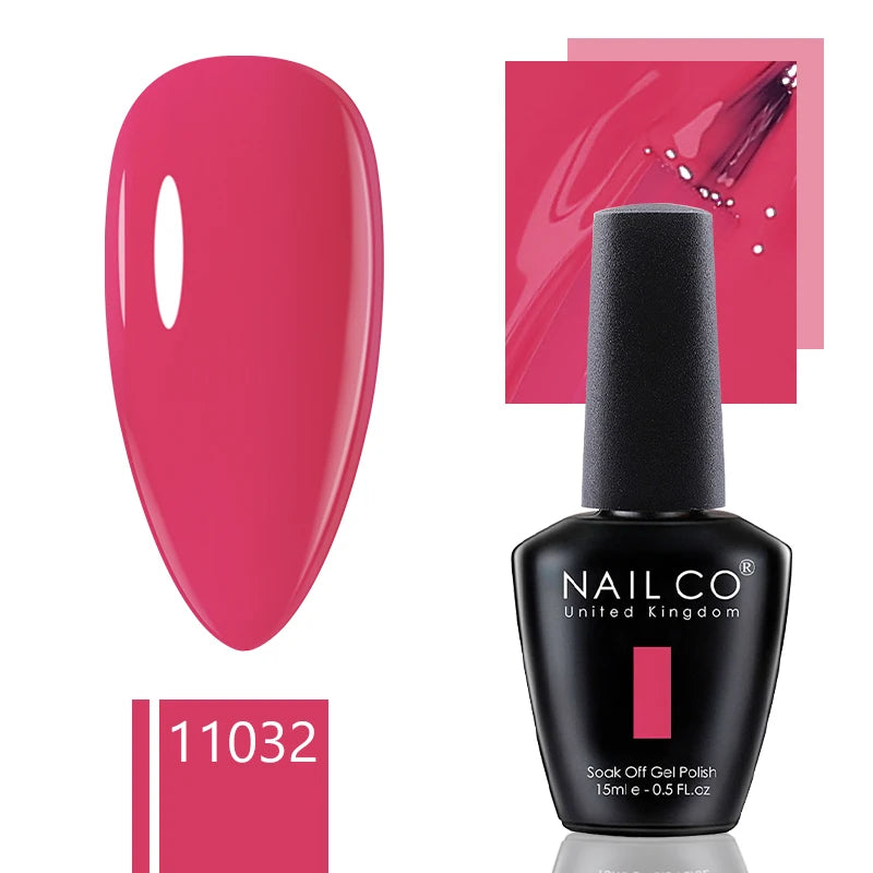 NAILCO 15ml Dark Gel Nail Polish Semi-permanent Varnish Hybrid UV Nails Art Glitter Colors Gel Polish Manicure Enamels For Nails