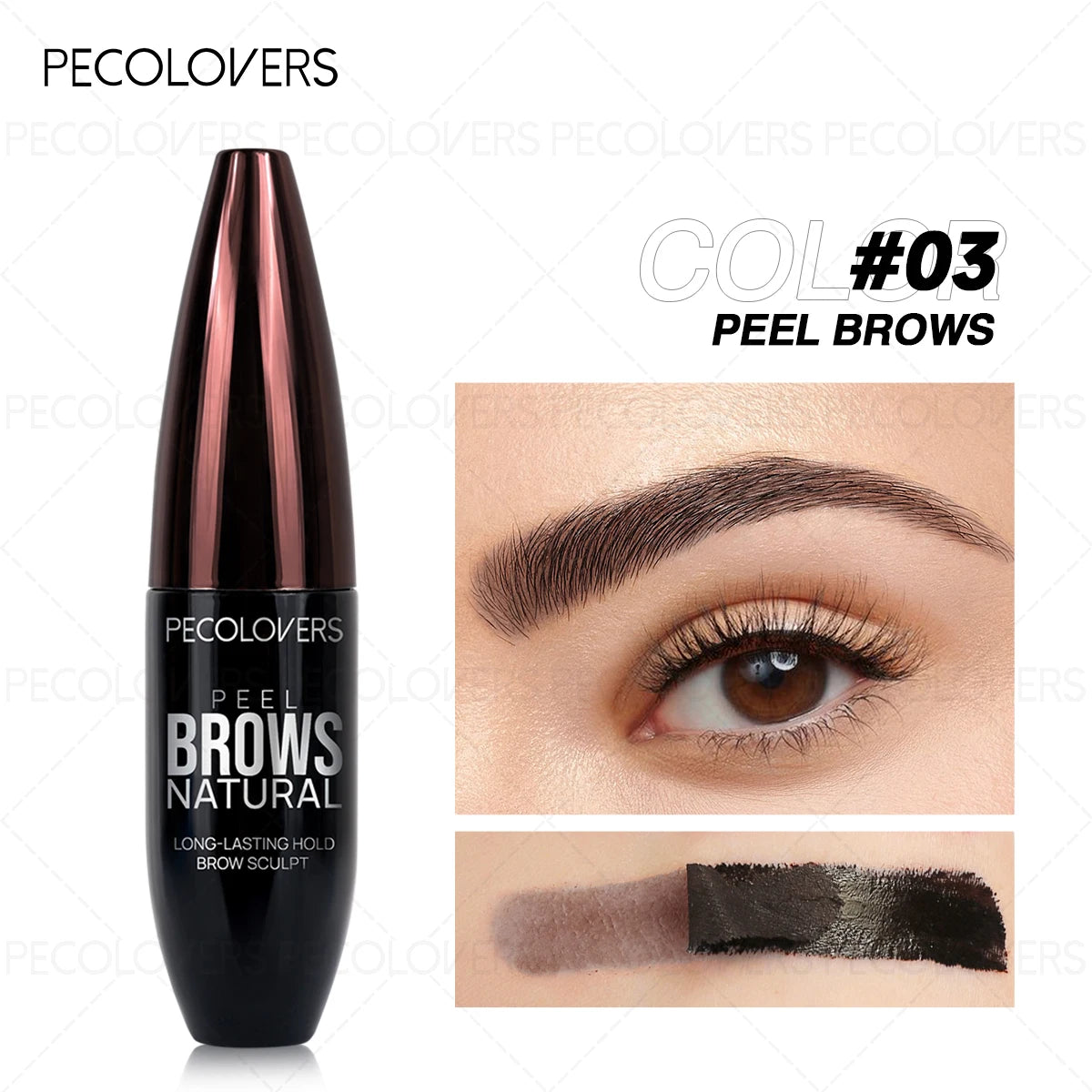 1PC Multi-color Tear-off Eyebrow Gel, Fills The Gaps in The Eyebrows, Long-lasting, Multi-color Options, Eyebrow Cosmetics