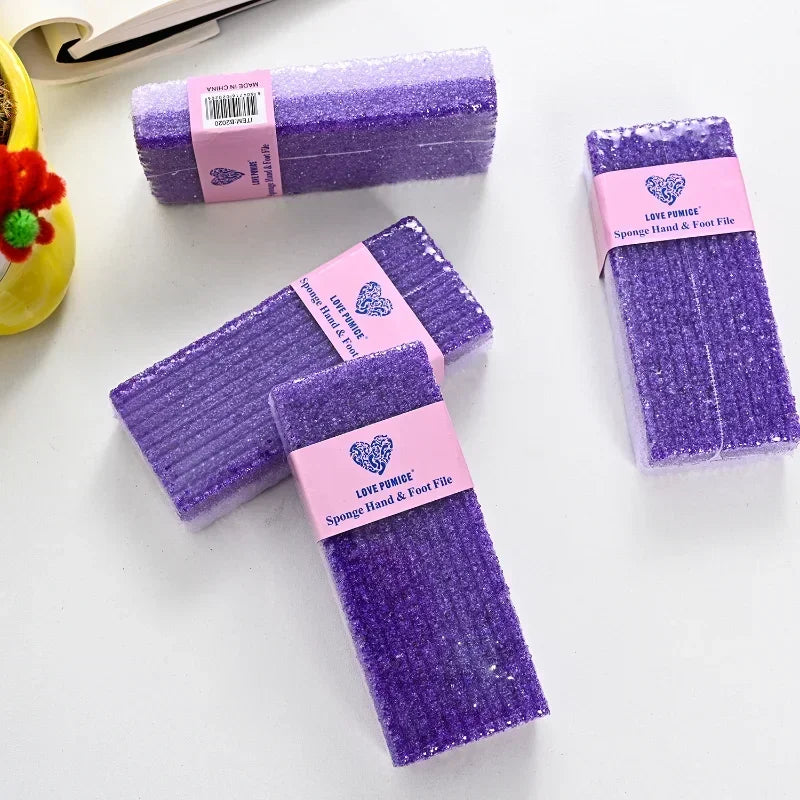 1pc Hard Dead Skin Portable PU Scrub Pumice Grinding Stone Foot Pumice Stones Exfoliating Scrubing Remover Foot Care Tool Purple