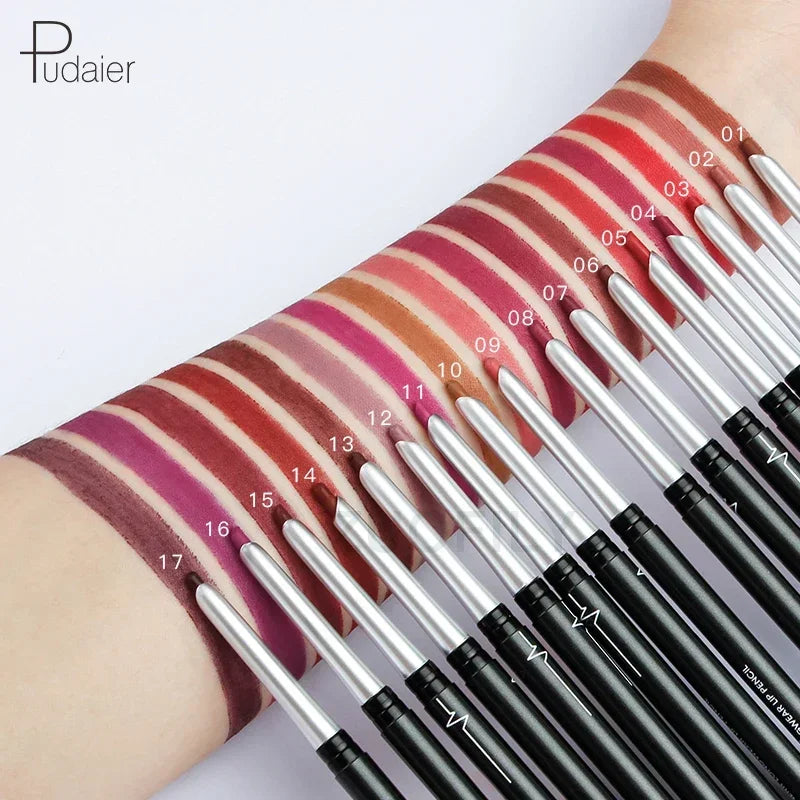 17Colors Portable Matte Pencil Lipstick Natural Long-lasting Waterproof Moisturizing Pen Lip Liner Makeup For Women