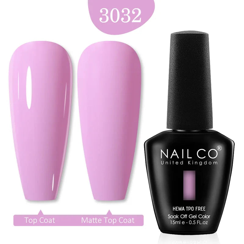 NailCO Pink Colors HEMA FREE Gel Nail Polish Nail Art Vernis Semi Permanent UV Lamp Gel Manicure for Nails Supplies Gel Polish
