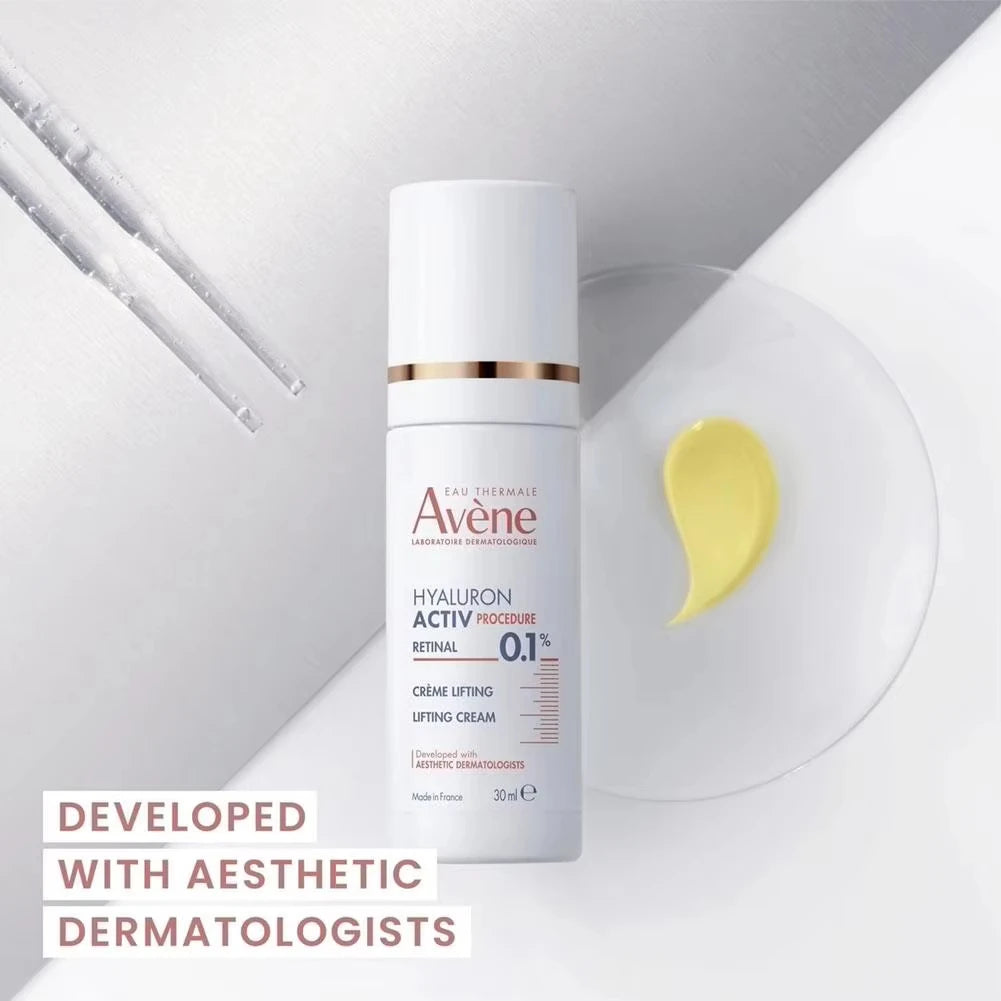 Avene Hyaluron Activ Procedure Retinal 0.1% Lifting Cream 30ml Hyaluronic Acid Anti-Aging Wrinkle Reduction For Sensitive Skin ﻿