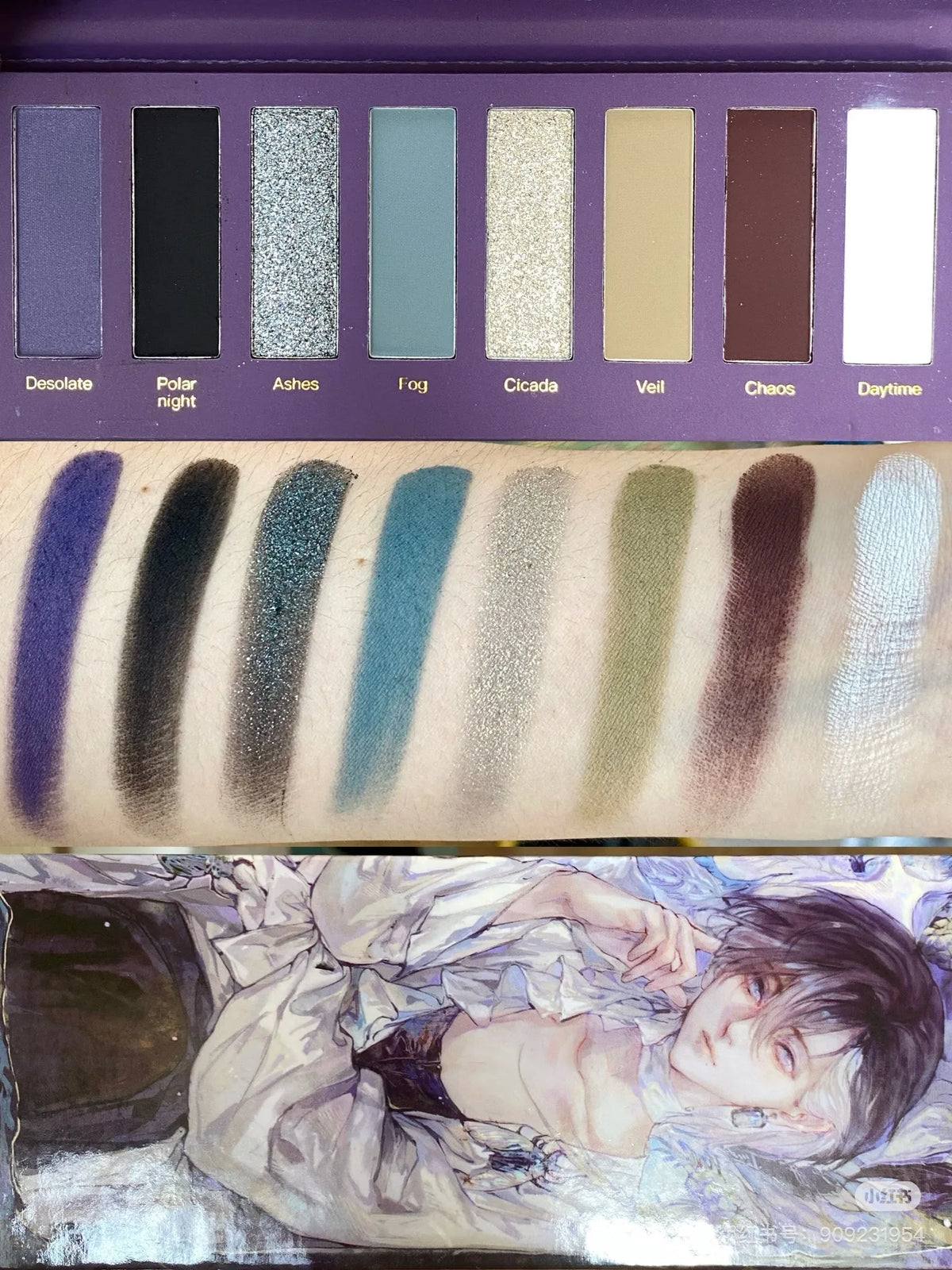 Narimi Eyeshadow Palette 8 Colors Chameleon Shimmer Matte Waterproof Long-lasting Professional Eye Shadow Cosmetic Makeup