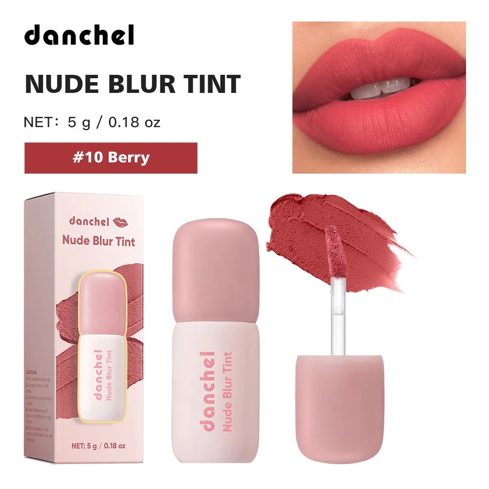 Nude Blur Tint Smudge-proof Visibly Smooths Lip Lines Airy Matte Texture Lip Gloss Wide Range of Shades 2-in 1 Lip & Cheek Tint