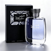 Rasasi Hawas for Him Eau De Parfum Spray 100ml,Long‑Lasting Fresh Aquatic Woody Masculine Fragrance,Luxury Arabian Men Perfume,Premium Scent Gift For Gentlemen Daily Wear