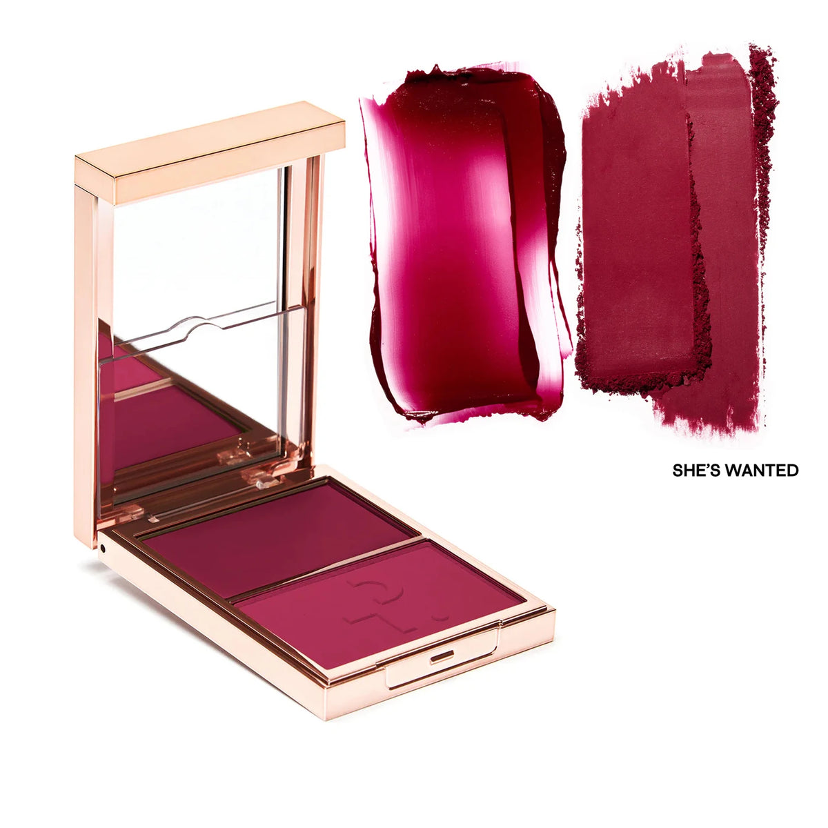 Partick Major Headlines Double Take Creme & Powder Blush Duo Long-Lasting Face Makeup Natural Facial Coverage Powder TA Blusher