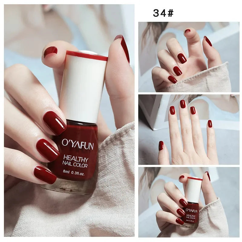 Matte Waterproof No-bake Nail Polish Nail Art Tearable Quick Dry Normal Without Lamp Nail Polish Glitter Sequins UV Varnish
