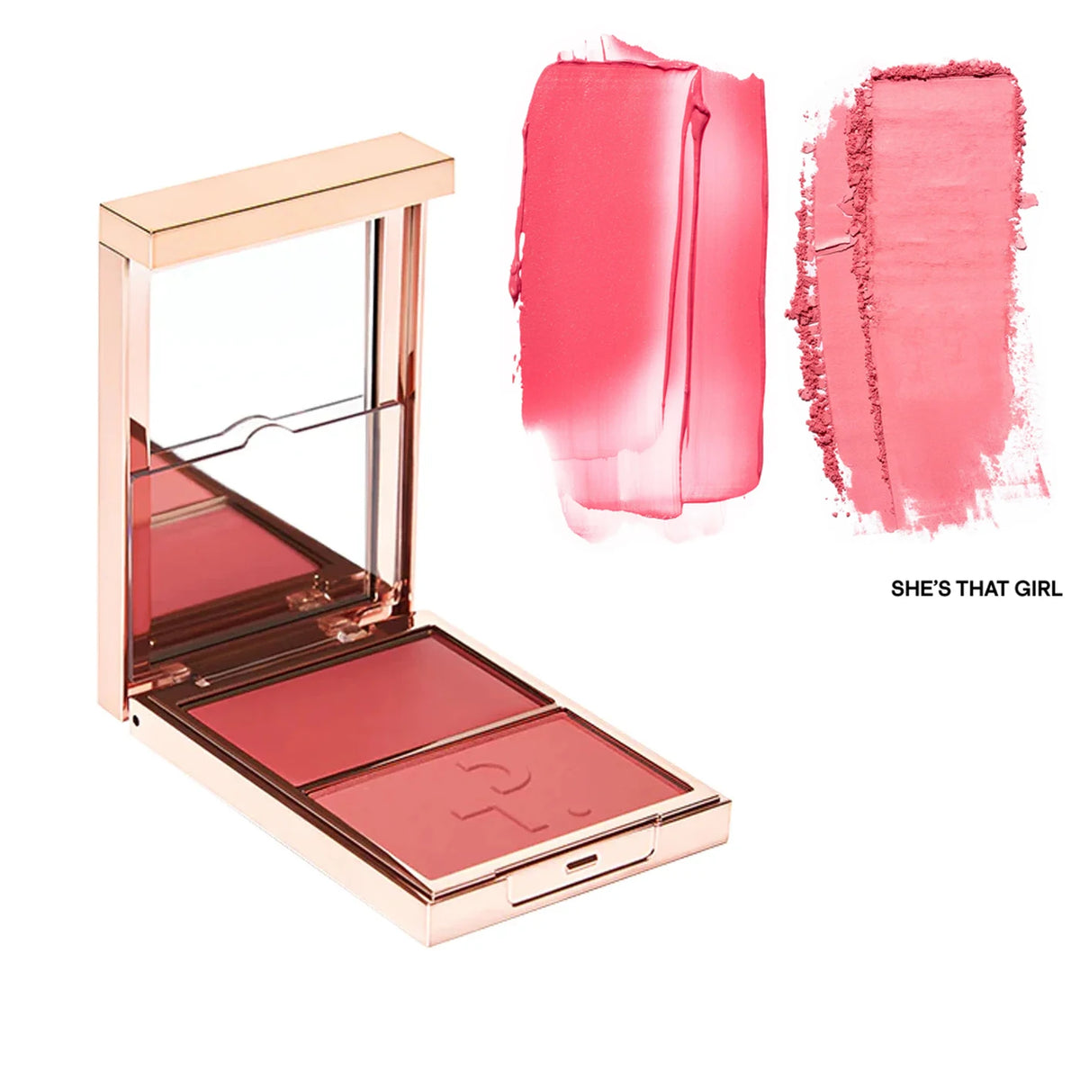 Partick Major Headlines Double Take Creme & Powder Blush Duo Long-Lasting Face Makeup Natural Facial Coverage Powder TA Blusher