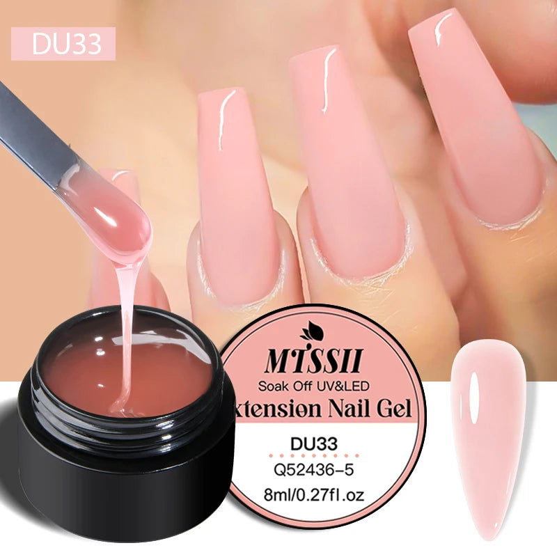8ML Glitter Gel Nail Polish Shining Mineral Sequins Soak Off UV LED Nail Gel Semi Permanent Nail Art Supplies for Manicure