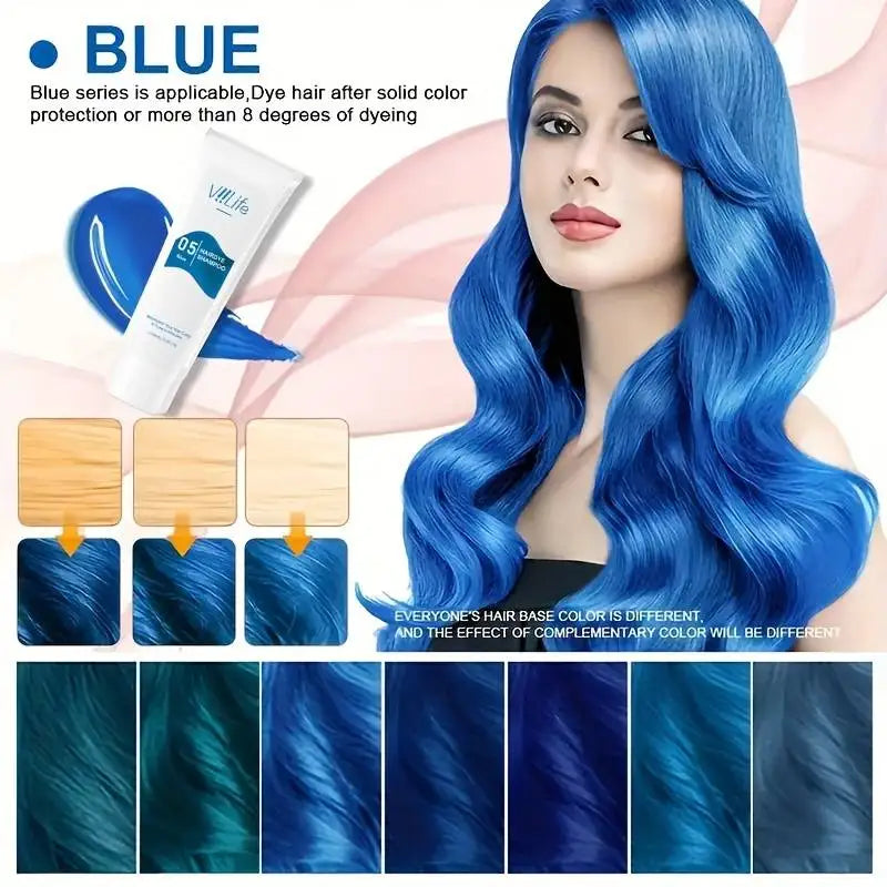 Unisex Hair Dye Permanent Styling Hair Color Wax Shampoo Fashion No Damage Quick Coloring Lasting Professional Hairs Dyeing Crea