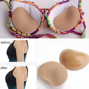 1Pair Chest Push Up Sticky Bra Thicker Sponge Bra Pad Breast Lift Up Enhancer Silicone Removeable Inserts Swimsuit Invisible Bra