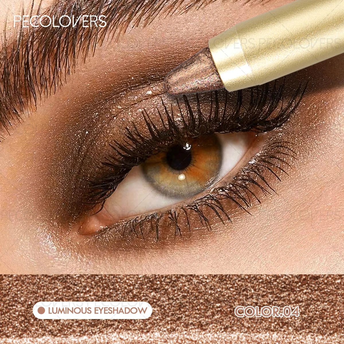 1 Pc Shiny Double-head Eyeshadow Pen, Shimmer Eyeshadow Stick, Eye-catching Eye Makeup, High Pigment Rendering, Concert Makeup