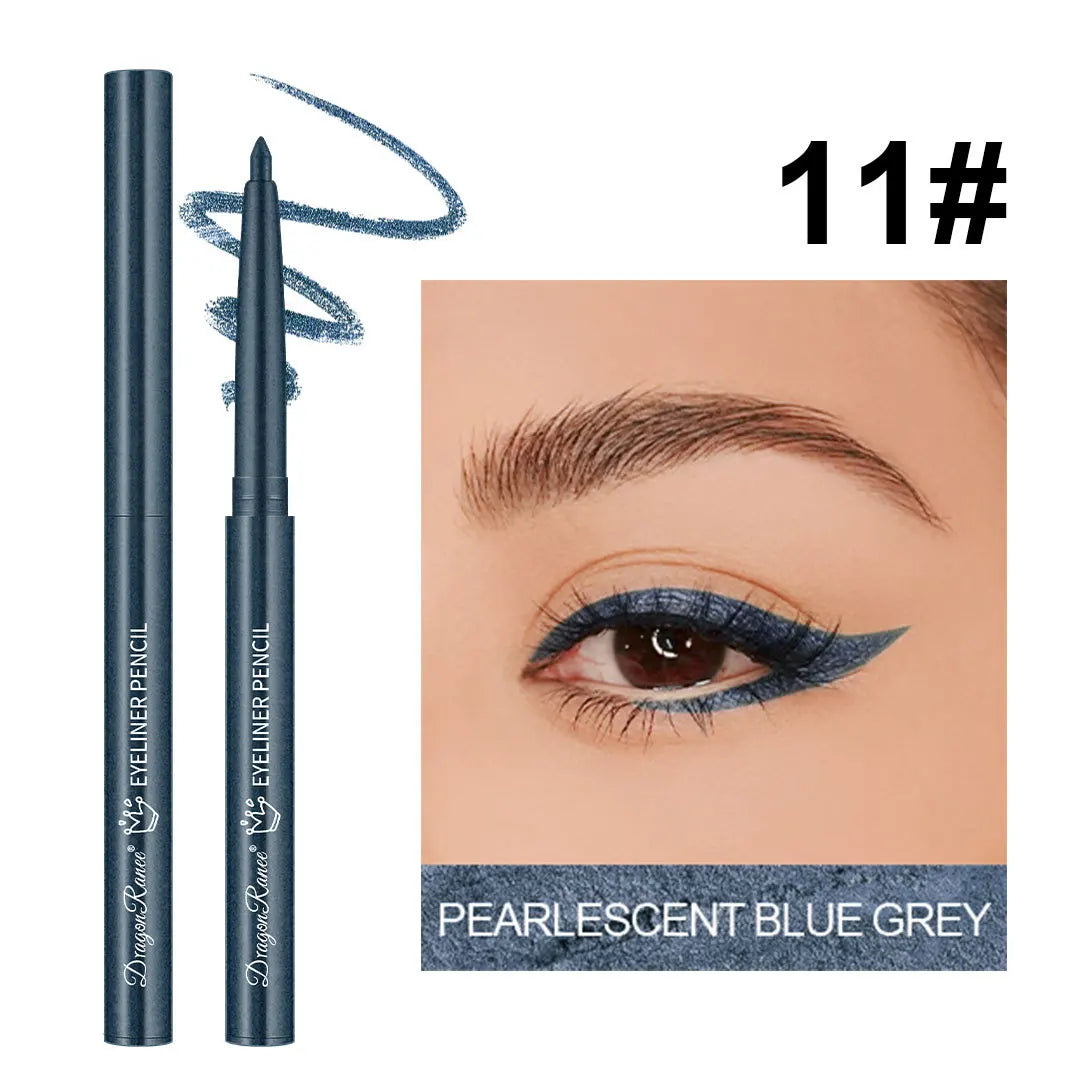 Waterproof Black Brown Eyeliner Gel Pencil Matte Smooth Quick Dry Easy Wear Pearlescent Eyeshadow Eye Liner Pen Makeup for Eyes