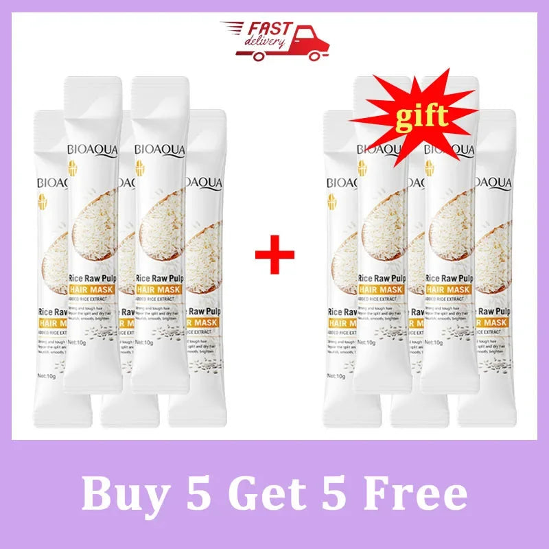 3/5/10/PCS Magical Keratin Hair Mask 5 Seconds Repair Damaged Frizzy Hair Soft Smooth Shiny Rice Moisturizing Hair Care New