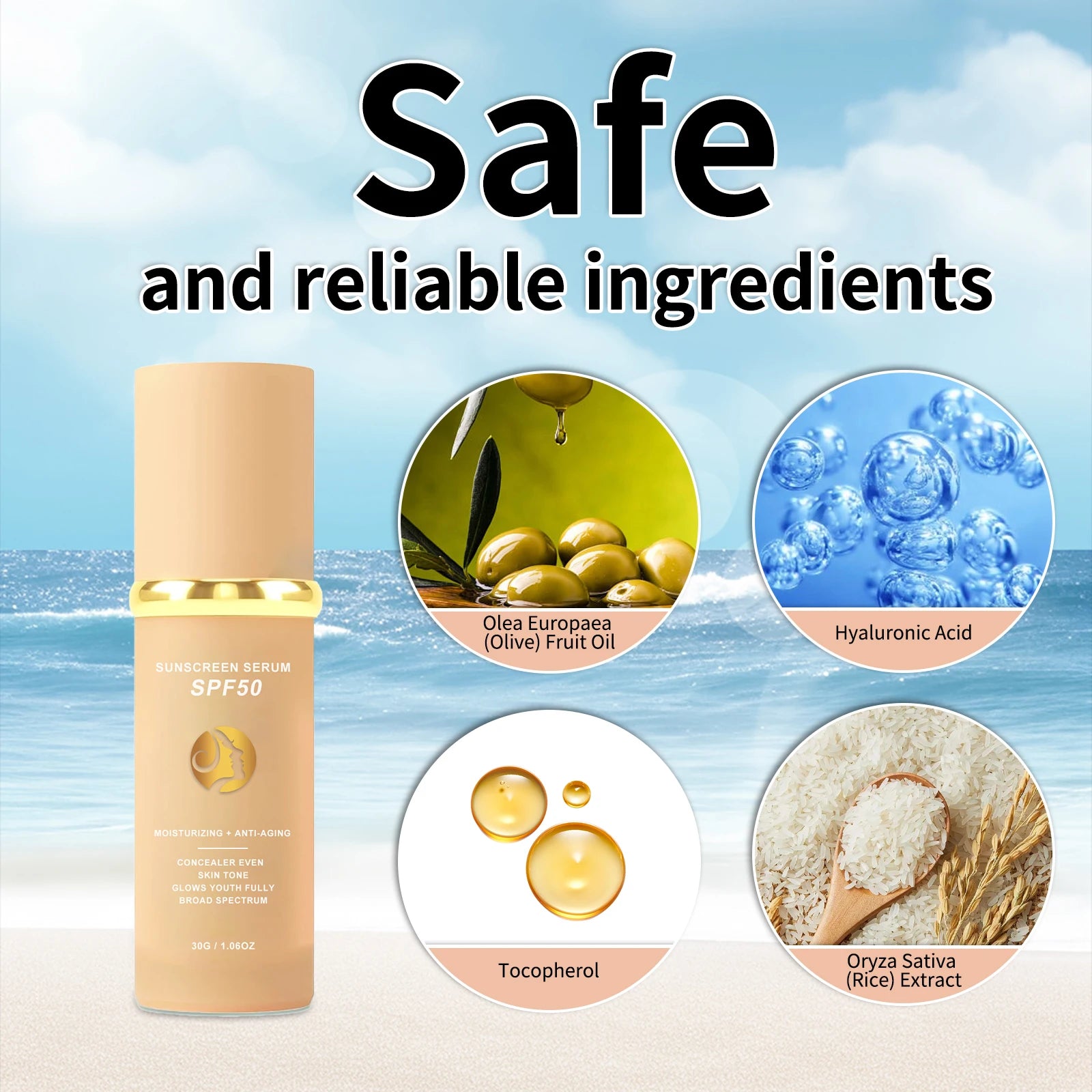 Sunscreen Liquid Foundation Waterproof Sweatproof Concealer Skin Tone Natural Matte Finish Pores Blur Long Lasting Lightweight