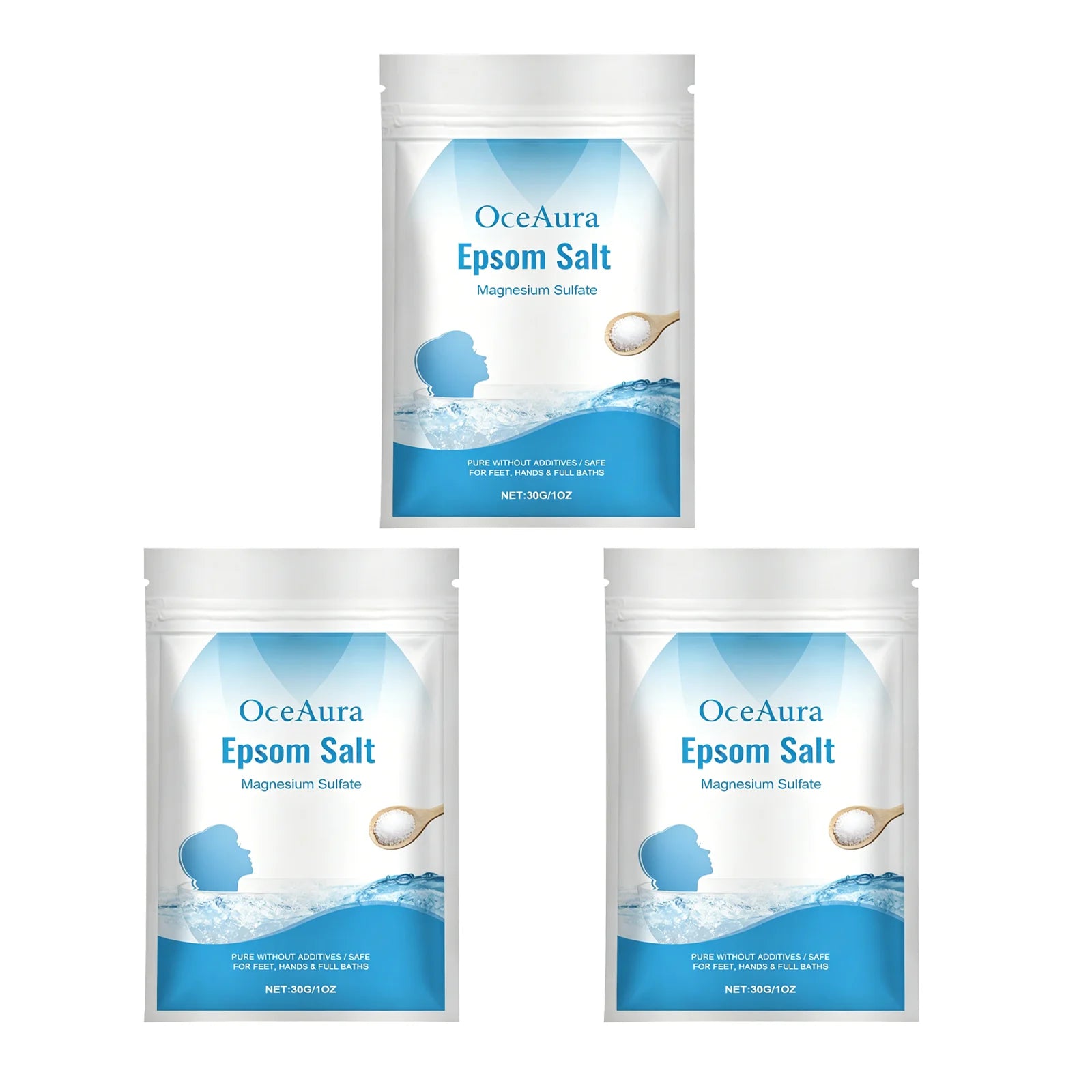 Pure Epsom Salt Magnesium Sulfate for Foot Hand Full Body Bath Soothing Relaxing Moisturizing Bath Salt Skincare