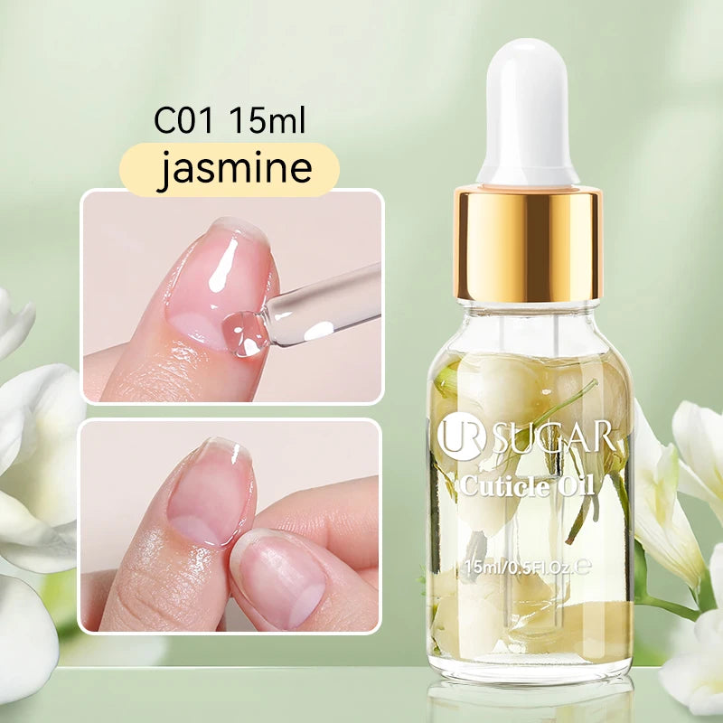 UR SUGAR 15ml Nail Cuticle Nutrient Oil Nourishes and Repairs Damaged Nails Moisturizing Strengthens and Brightens Nail CareTool