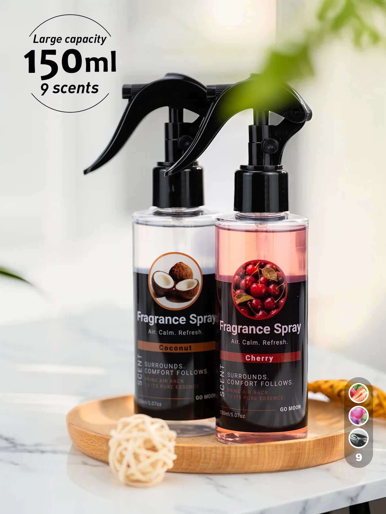 150ml large-capacity fragrance spray, home/car/clothing air freshening spray, 9 scents to choose from