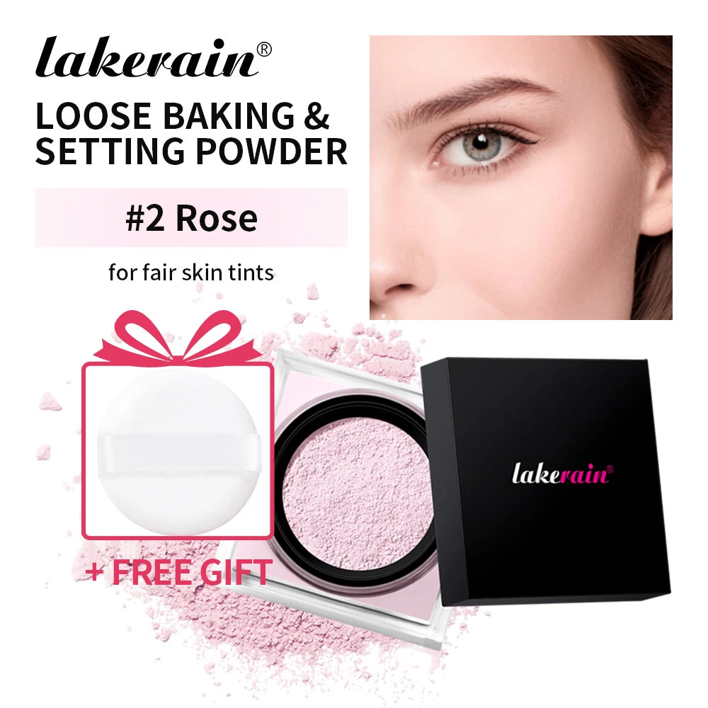 Loose powder makeup Loose Baking&Setting Powder Matte Waterproof Long Lasting Oil Control 4 Colors Loose Powder Makeup Cosmetics