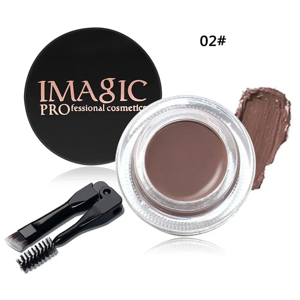 6 Colors Professional Eyebrow Gel Eyebrow Enhancer Brow Enhancers Tint Makeup Eyebrow Brown With Brow Brush Tools