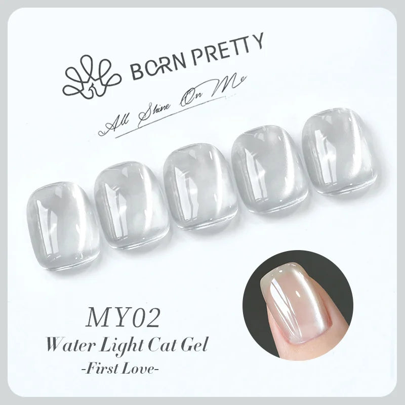 BORN PRETTY 10ml Fruit Green Purple Cat Magnetic Gel Nail Polish 2025 New Whitening Guava Grape Glass Bead Nail Varnish Supplies
