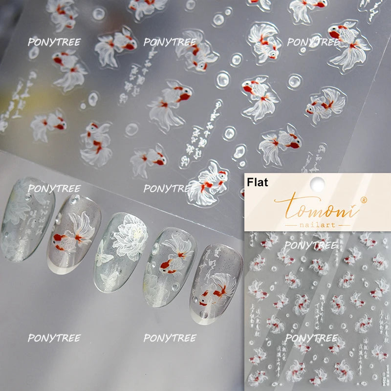 Elegant Pink Purple Flower Rose Colourful Gentle Petal Peach Blossom Metal Shiny Self Nail Art Sticker Decoration Manicure Decal