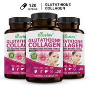 L-Glutathione 500mg Collagen Supplement Vitamin C Antioxidant Skin Brightening Whitening Skin Hair Nails Immune Brain Health