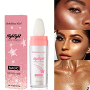 Highlighter Powder White Moonlight Polvo De Hadas Glitter Shimmer Contour Shading Illuminator for Women Face Body Glitter Makeup