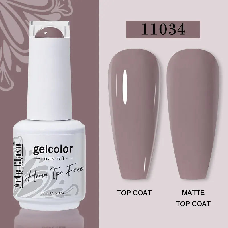Arte Clavo 116Colors Gel Nail Polish 15ml Colorful Gel Semi Permanent Soak Off UV Gel Nail Art DIY Design Varnishe Nail Supplies