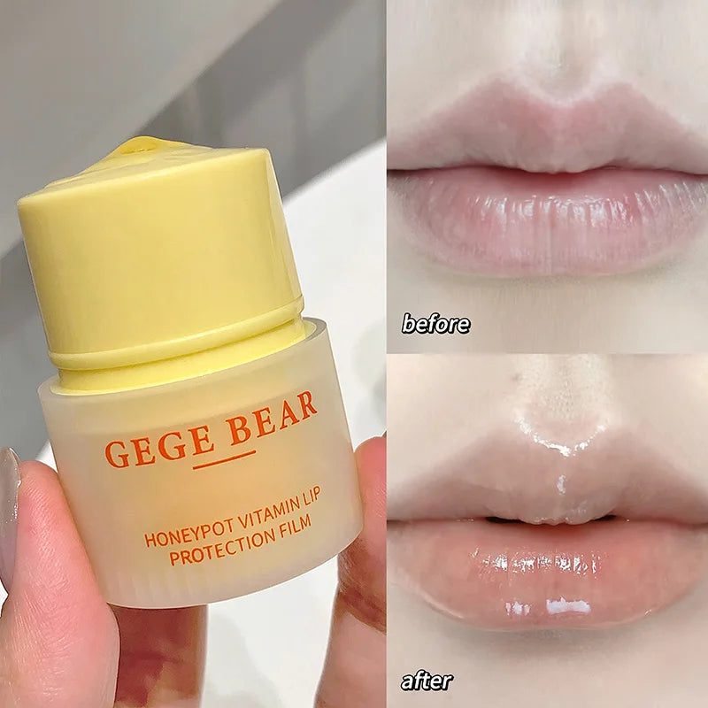 Gegebear Honey Pot Vitamin Lip Balm — Hydrating and Nourishing Formula for Soft, Plump Lips in Autumn and Winter