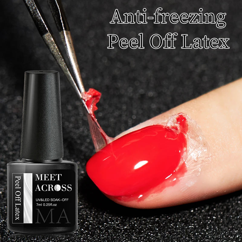 MEET ACROSS 7ml 36Colors Glitter Thermal Gel Nail Polish 3 Colors Changing Soak Off Gel Winter Semi Permanant Nail Art Varnish