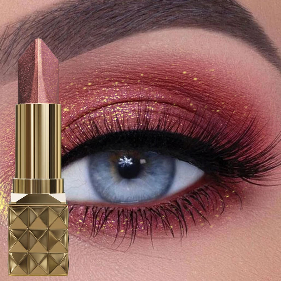 Two-tone Color Pearlescent Brown Eyeshadow 2 in 1 Pencil Stick Shimmer Eye Shadow Pen Korean Makeup Long Lasting Cosmetic Gifts