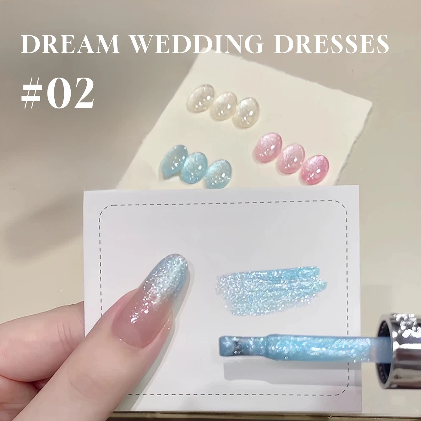 MIANEL 1pcs 12ML Summer Dream Dress Fine Glitter Gel Nail Polish 2025 New Style Popular Whitening Glitter Crushed Diamond