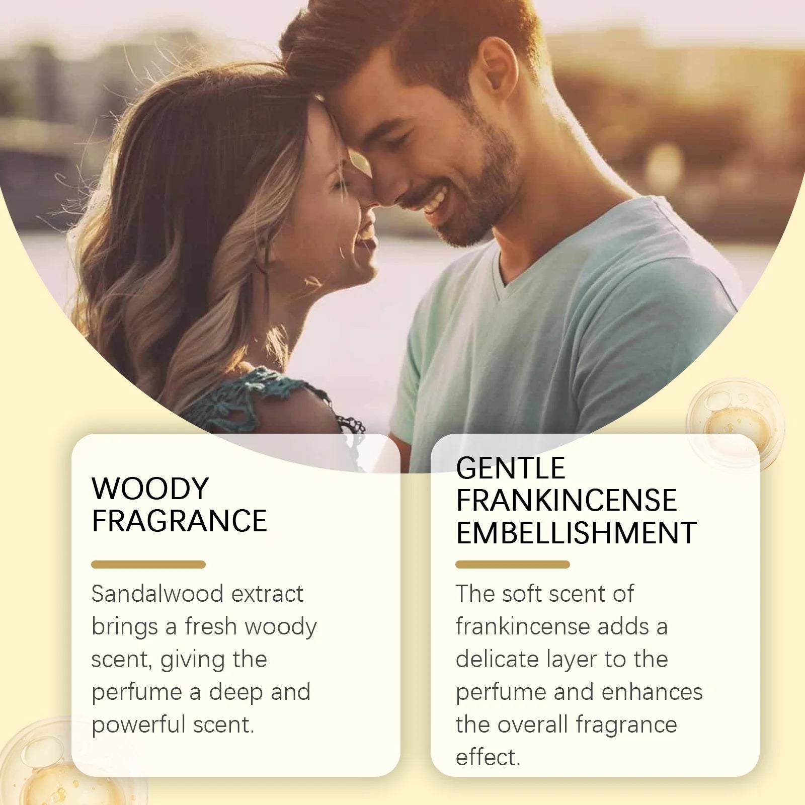 50ml Unisex Charm Fragrance Small Crowd Wooden Scent Daily Dating Natural Fresh Long Lasting Elegant Charming Aroma