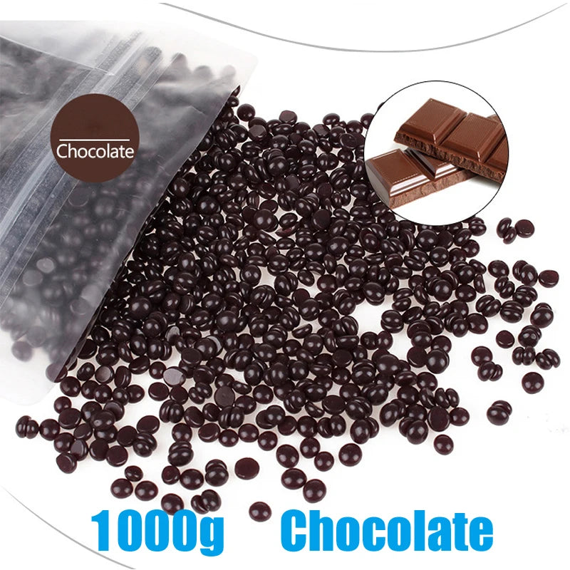 1000g 500g Waxing Wax Beans For Hair Removal Full Body Hot Film Hard Depilatory Wax Beads For Wax Heater Machine Hard Wax Beans