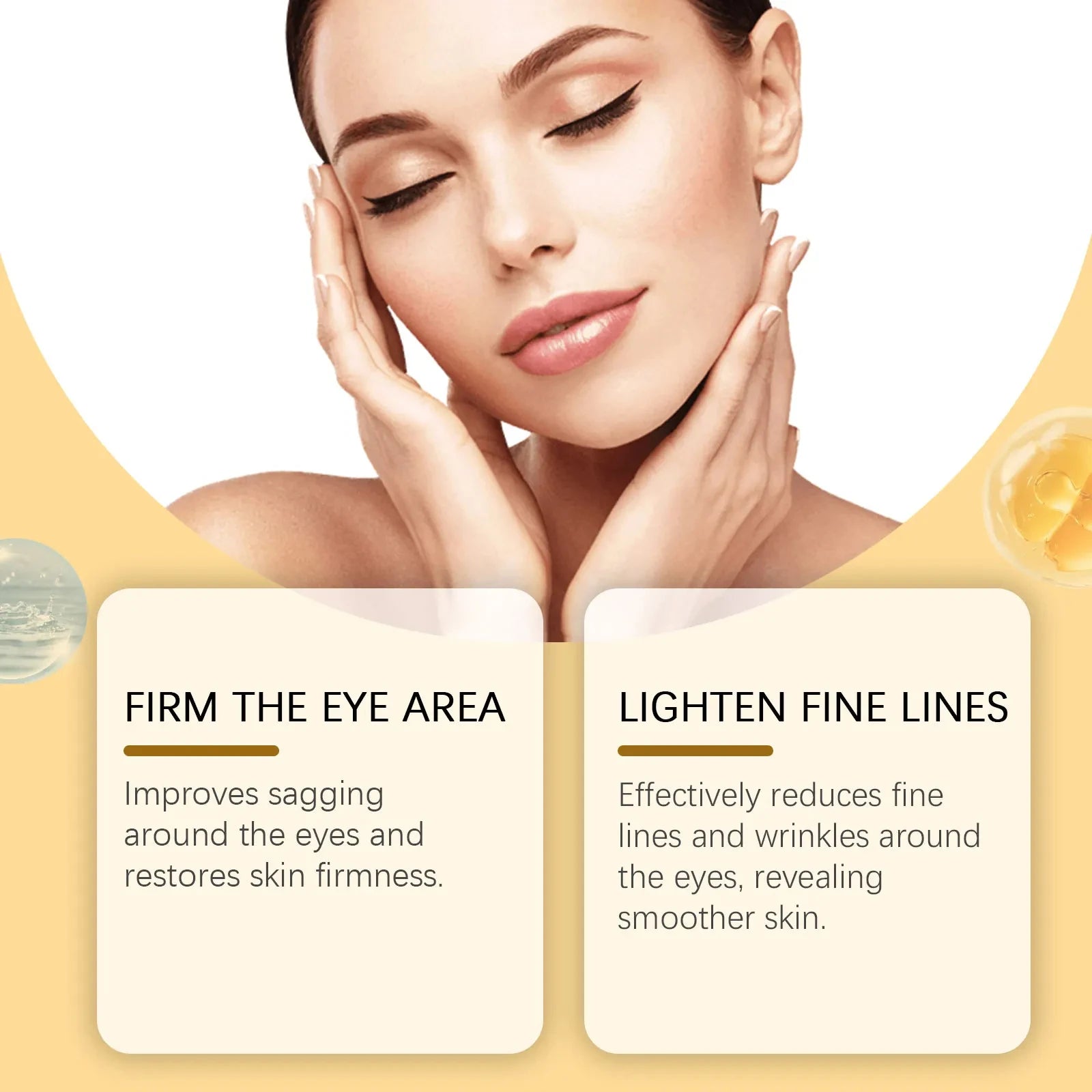 5% Coffee Eye Serum Collagen Lightens Dark Circles Bags Puffiness Fade Eye Fine Line Tighten Moisturizing Under Eyes Skin Care