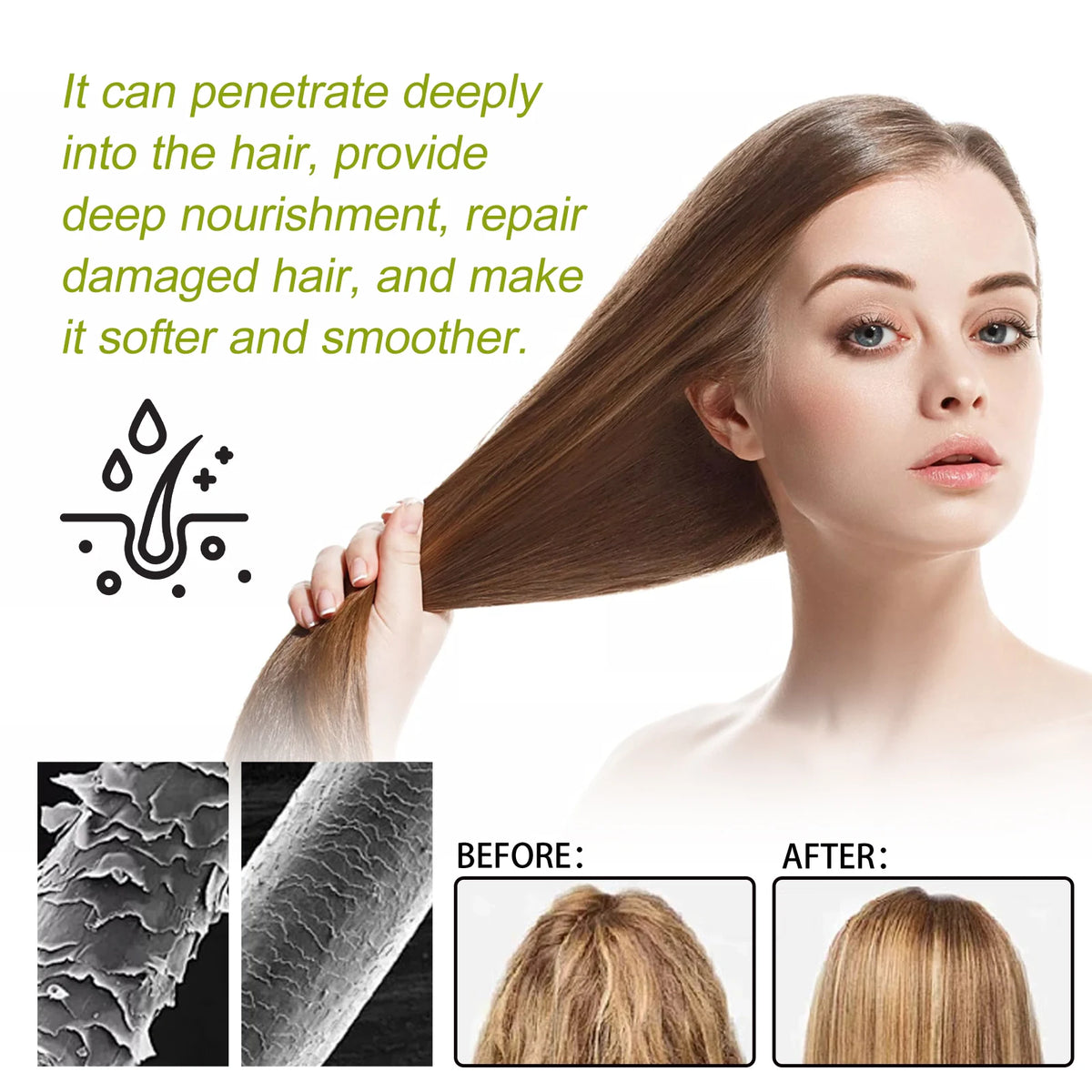 Hair Mask Original Amla Oil Hair Growth Moisturizing Smoothing Repair Damaged Dry Frizzy Ends Split Scalp Treatment Conditioner