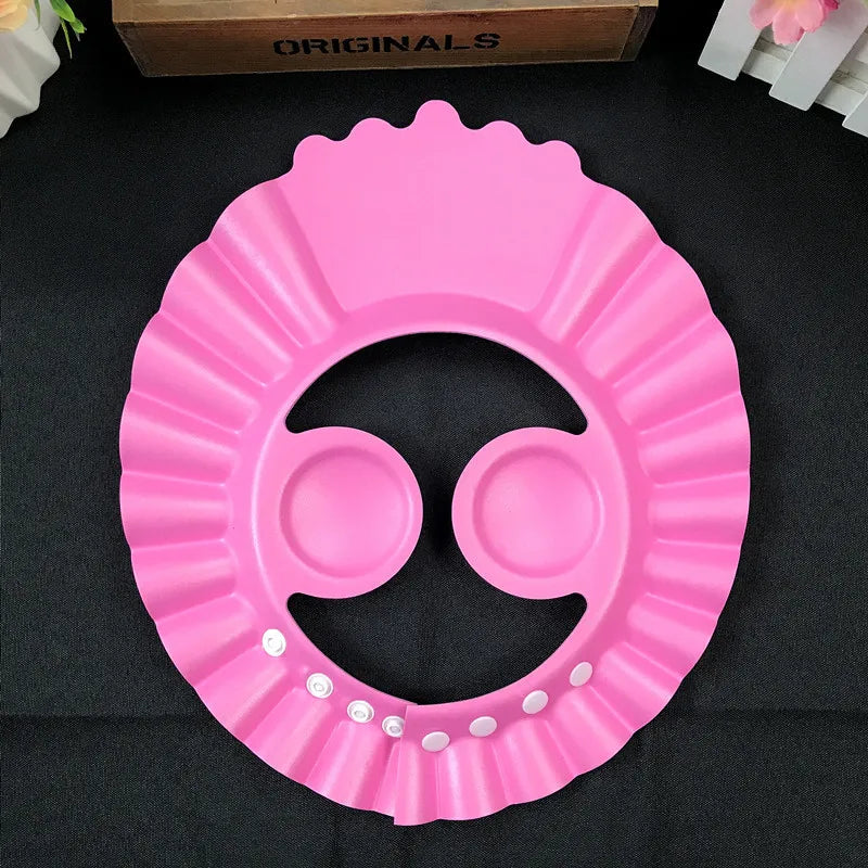 Kids Safe Shampoo Shower Bathing Bath Protect Children Shower Cap Hat Soft Cap Hat for Baby Wash Hair Shield Summer