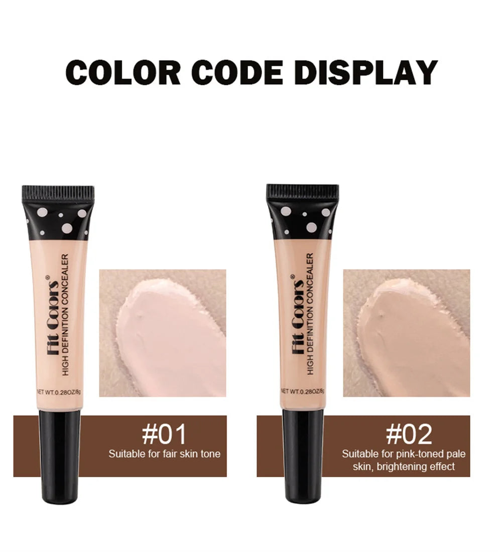Concealer for Dark Skin Under Eye Corrector Waterproof Concealer Blemish Cover Contour Corrector Tube Concealer Melanin Makeup