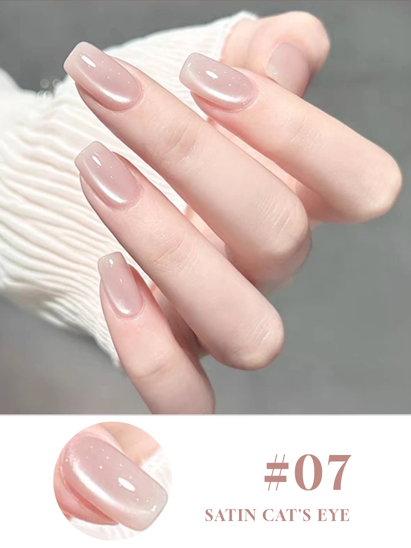 10PCS Romantic Pop Cat Eye Gel Nail Polish Popular White High Density Magnetic Powder Mirror Glass Bead Nail Gel Beauty Supplies