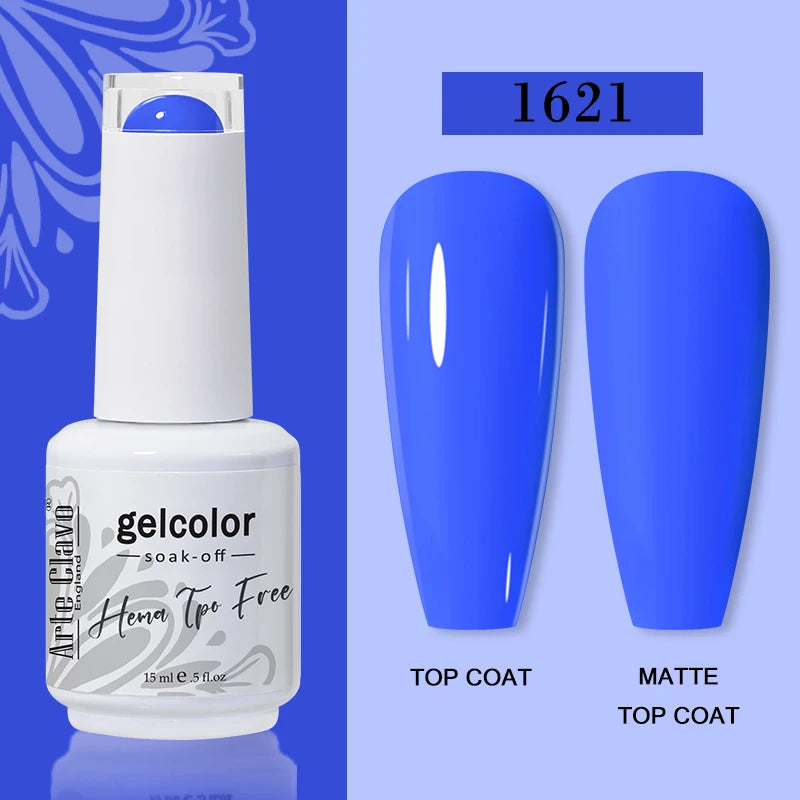 Arte Clavo 116Colors Gel Nail Polish 15ml Colorful Gel Semi Permanent Soak Off UV Gel Nail Art DIY Design Varnishe Nail Supplies
