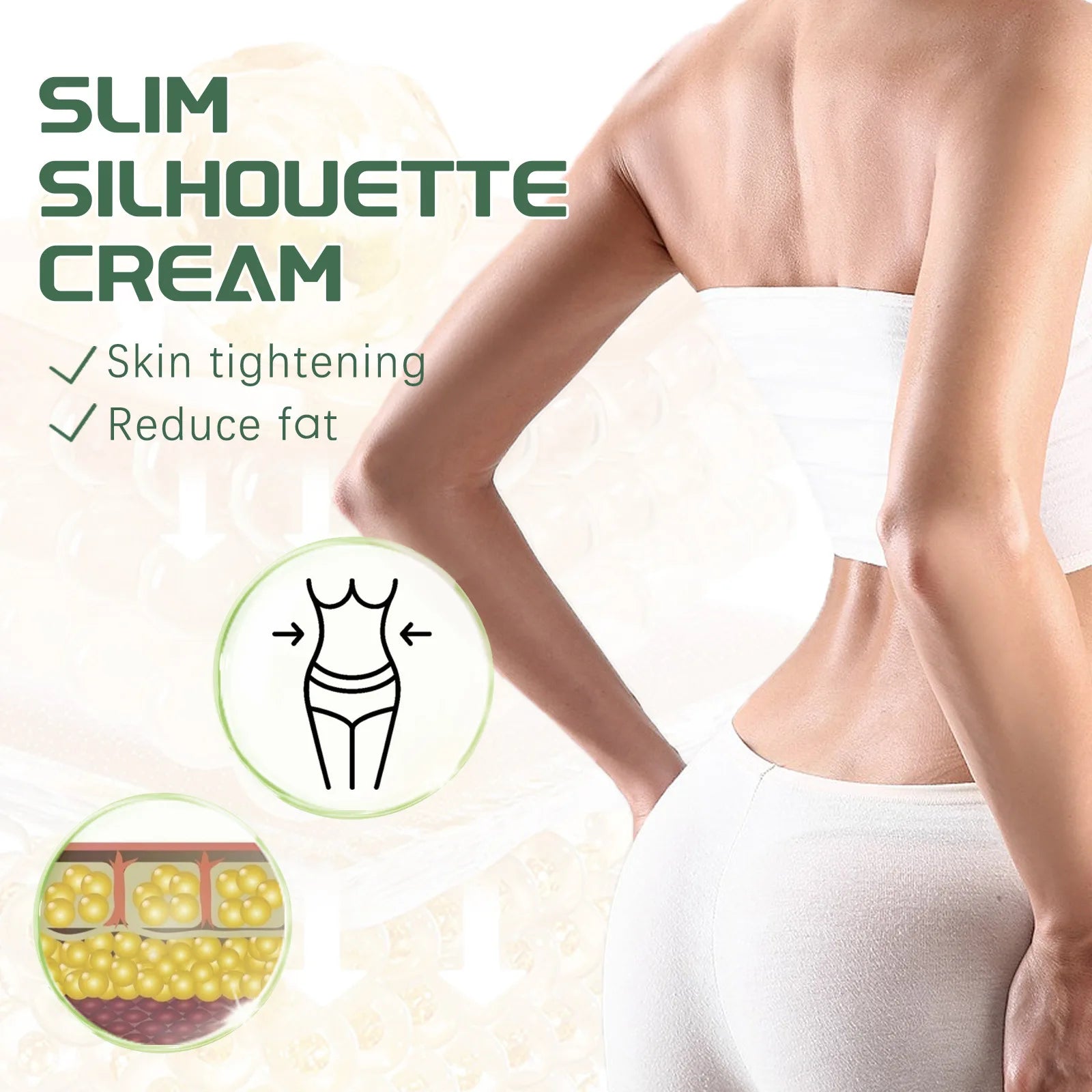Fat Burn Slimming Cream Belly Firming Abdominal Muscle Sculpting Reduce Thigh Fat Metabolize Enhancer Cellulite Removal Cream